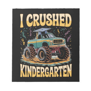 Jag krossade monstertruck-examen i förskolan anteckningsblock