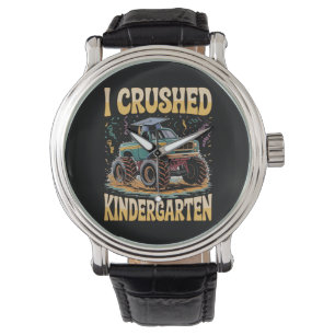 Jag krossade monstertruck-examen i förskolan armbandsur