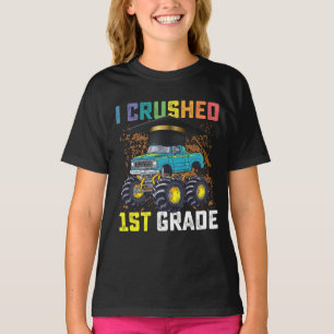 Jag krossade monstertruck-examen i första klass t shirt