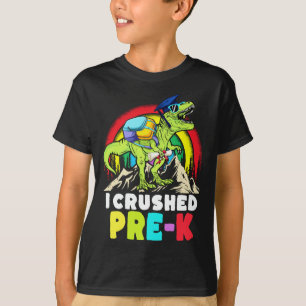 Jag krossade pre-k Dinosaur T Rex Studenten Kids B Shirt
