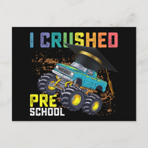 Jag krossade Preschool Monster Lastbil Studenten Vykort