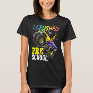 Jag krossade Preschool Monster Lastbil Studentmöss T Shirt