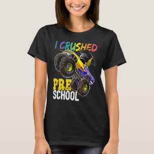 Jag krossade Preschool Monster Lastbil Studentmöss T Shirt