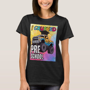 Jag krossade Preschool Monster Lastbil Studentmöss T Shirt