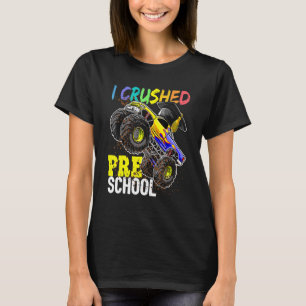 Jag krossade Preschool Monster Lastbil Studentmöss T Shirt