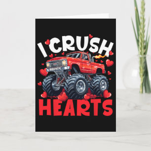 Jag krossar hjärtan Alla hjärtans dag Monstertruck Kort