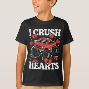 Jag krossar hjärtan Alla hjärtans dag monstertruck T Shirt