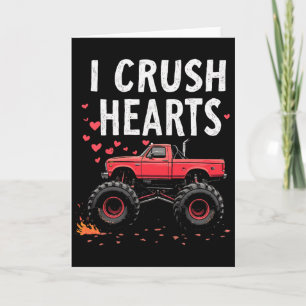 Jag krossar hjärtan Monster Truck Alla hjärtans da Kort