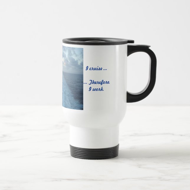 Jag kryssar omkring… därför travel mug resemugg (Höger)