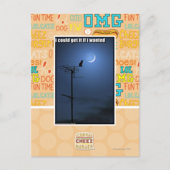 Jag kunde få det, om jag önskade vykort (Framsida)