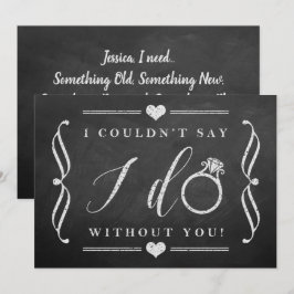 Jag kunde inte säga att jag gör utan dig | Kalktav Inbjudningar