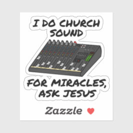 Jag kyrkan Ljud för Miracles frågar Jesus, kyrkan Klistermärken