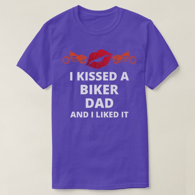 Jag kysste en biker och tyckte om det var roligt b t shirt (Design framsida)