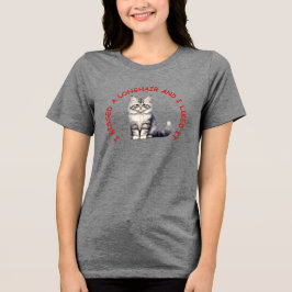 Jag kysste en brittisk långhårig-katt t shirt