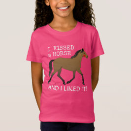 "Jag kysste en häst och tyckte om den med buskponn T Shirt