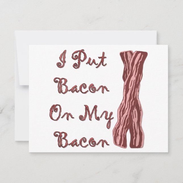 Jag la bacon på min bacon (Framsida)