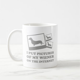 Jag la Bilder på min Wiener på Internetkaffet Kaffemugg