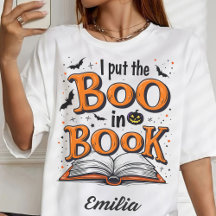 Jag la boon i Bok Halloween T-shirt för skrivprogr