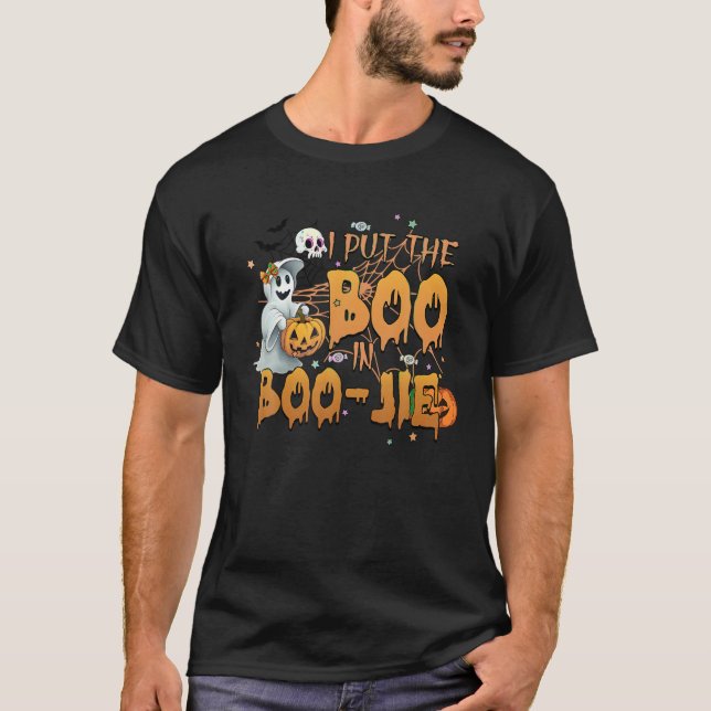 Jag la boon i Bougie Boo Jie Halloween fest Sp T Shirt (Framsida)