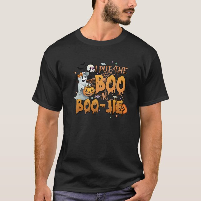 Jag la boon i Bougie Boo Jie Halloween fest Sp T Shirt (Framsida)