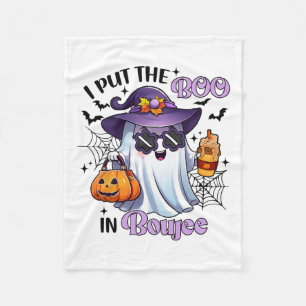 Jag la boon i Boujee Funny Halloween-utbyggnadskas Fleecefilt