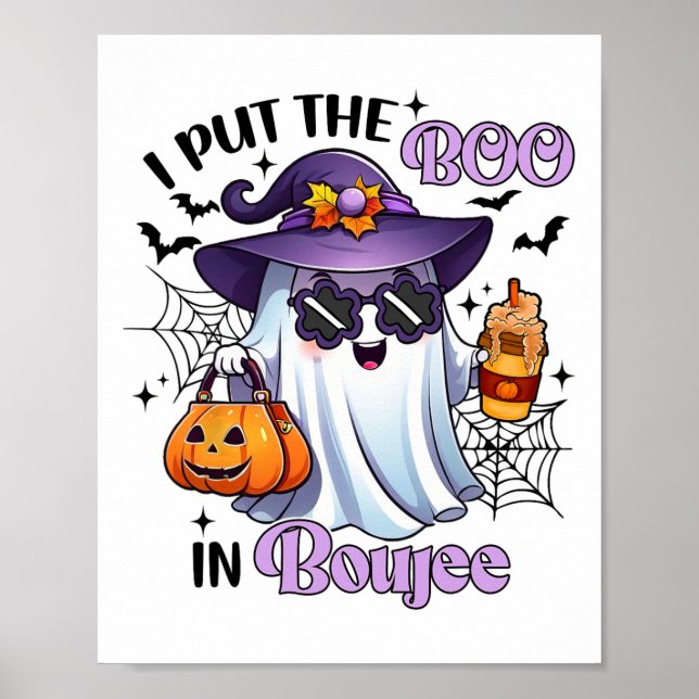 Jag la boon i Boujee Funny Halloween-utbyggnadskas Poster (Framsidan)
