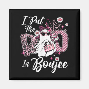 Jag la boon i Boujee Ghost Funny Nk Leopard Hal Magnet