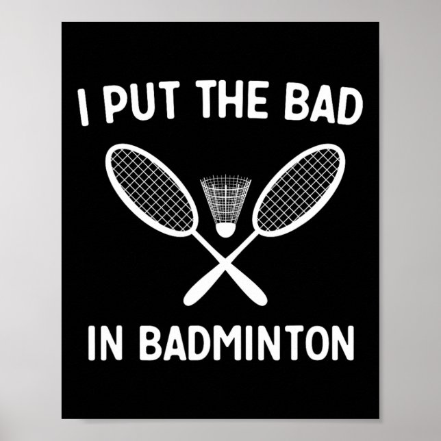 Jag la det onda i Badminton Poster (Framsidan)