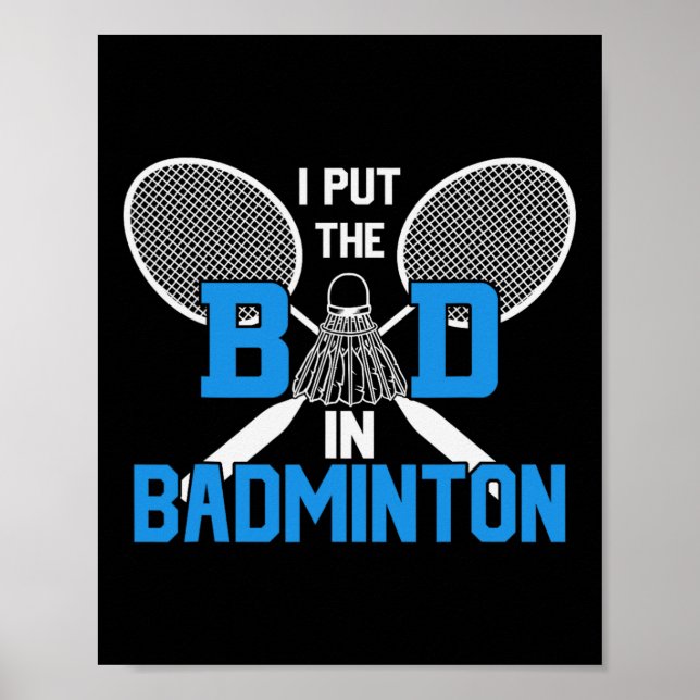 Jag la det onda i Badminton Poster (Framsidan)