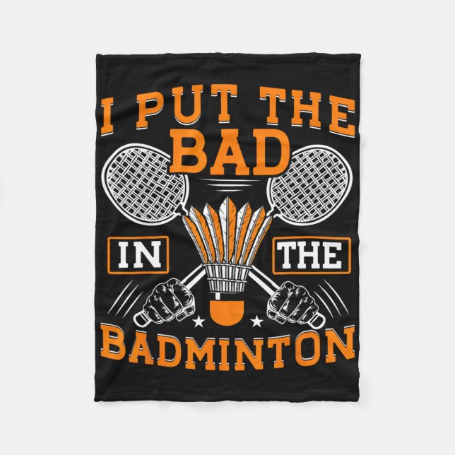 Jag la det onda i Badminton-slynan. Fleecefilt (Framsidan)