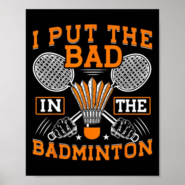 Jag la det onda i Badminton-slynan. Poster (Framsidan)