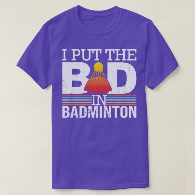 Jag la det onda i Badminton T Shirt (Design framsida)