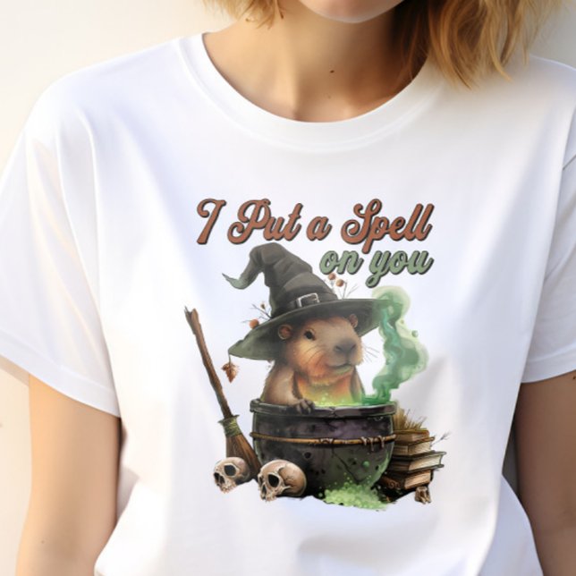 Jag la en spell på Capybara Halloween Funny T-Shir T Shirt (Skapare uppladdad)