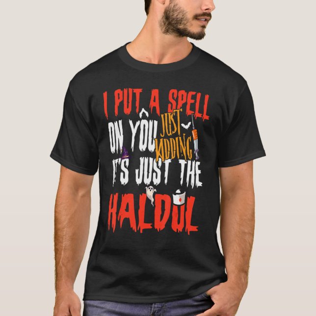 Jag la en spell på dig bara.. t shirt (Framsida)