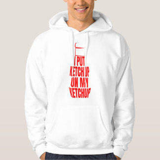 Jag la ketchup på min ketchup hoodie