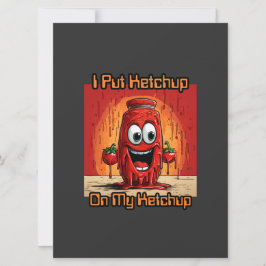 Jag la Ketchup på min Ketchup, lustig, tecknad