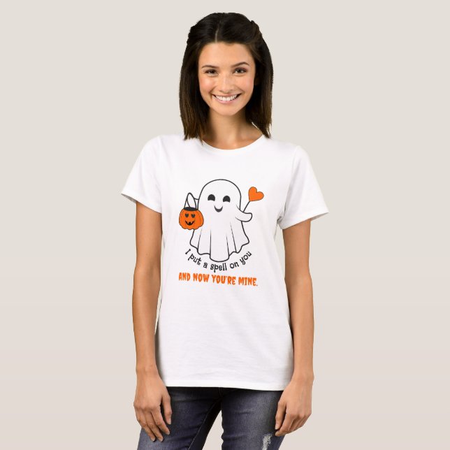 Jag la på dig och nu är du min Halloween T Shirt (Hel framsida)