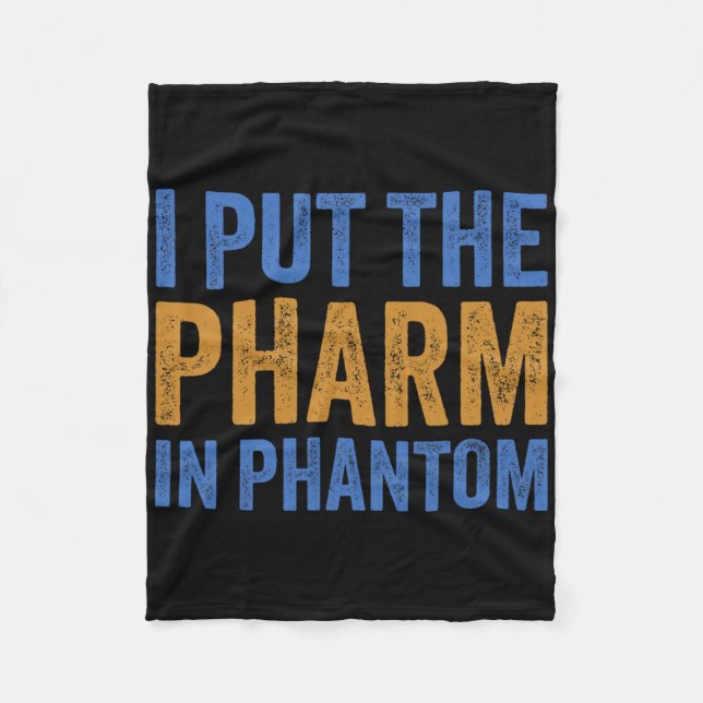 Jag la Pharm i Phantom Funny Halloween Rx 1 Fleecefilt (Framsidan)