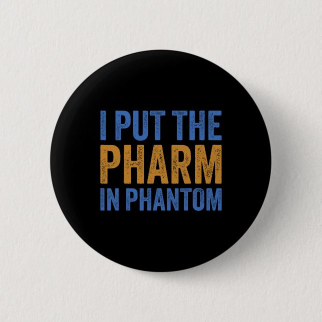 Jag la Pharm i Phantom Funny Halloween Rx 1 Knapp (Framsida)
