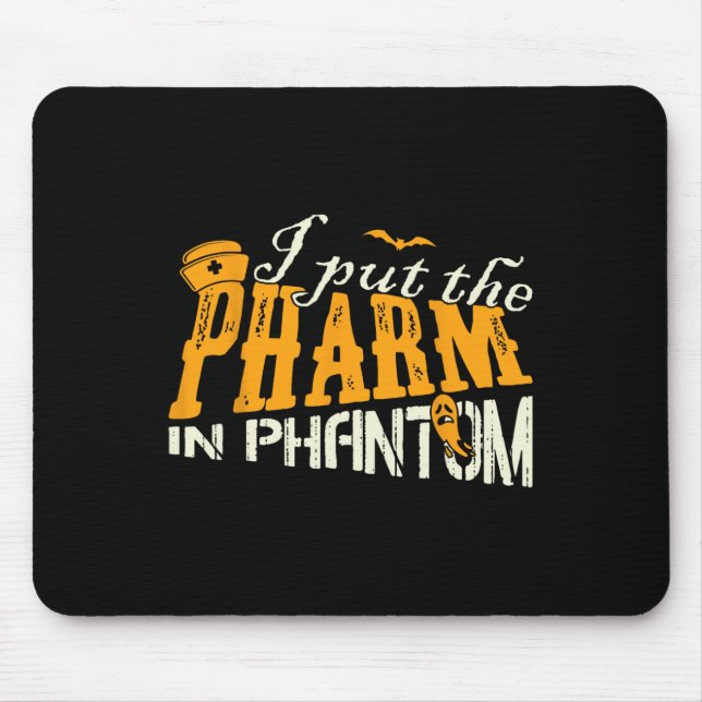 Jag la Pharm i Phantom Funny Halloween Rx Musmatta (Framsidan)