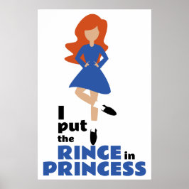 Jag la regnet i Princess | Red Hair Irish Dance Poster