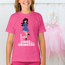 Jag la regnet i prinsessan Black Hair Irish Dance T Shirt