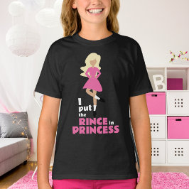 Jag la regnet i prinsessan Blond Hair Irish Dance T Shirt