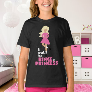 Jag la regnet i prinsessan Blond Hair Irish Dance T Shirt