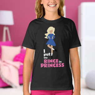 Jag la regnet i prinsessan Blond Hair Irish Dance T Shirt