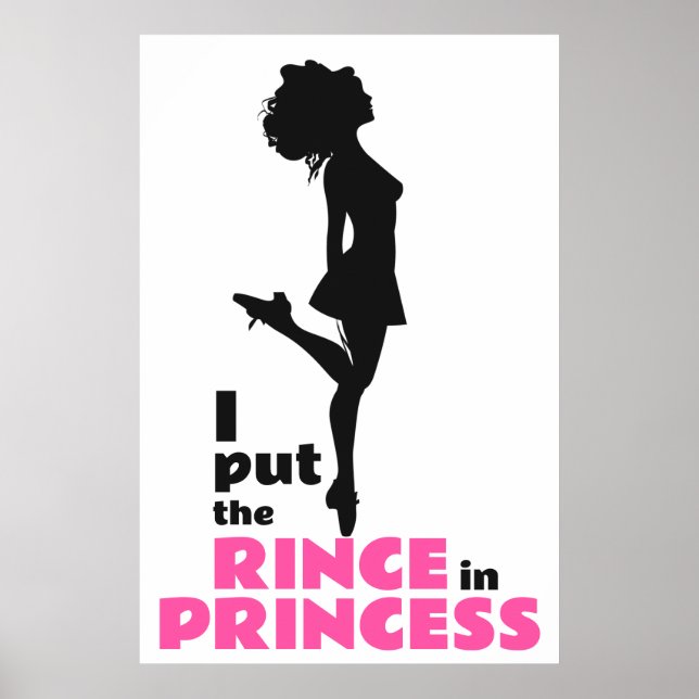 Jag la regnet i prinsessan Irish Dance Poster (Framsidan)