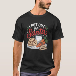Jag la ut för jultomtens renmorot t shirt