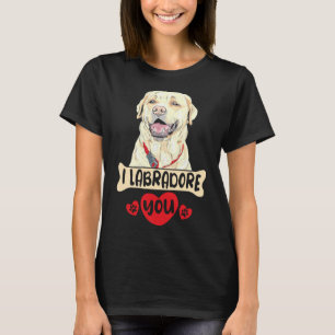 Jag Labradore dig för en gyllene Retriever Labrado T Shirt