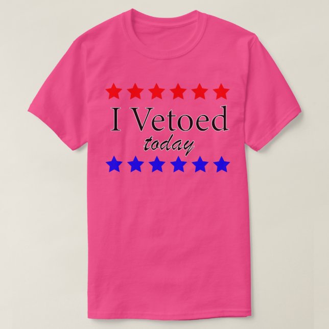 Jag lade in sitt veto i dag. t shirt (Design framsida)