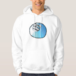 jag låg ansikte hoodie